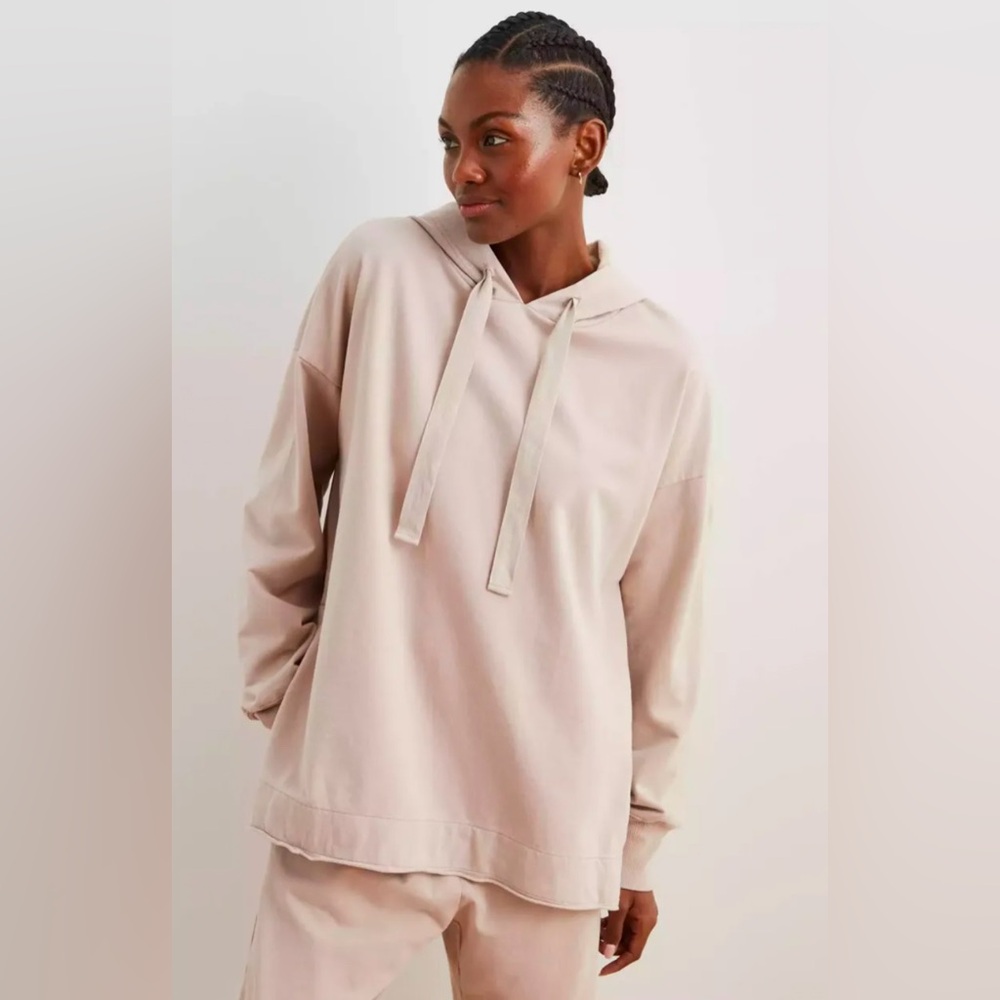 Aerie Sunwashed Desert Hoodie Strand Cozy Sweatshirt Sz S Women Beige Cocoa
